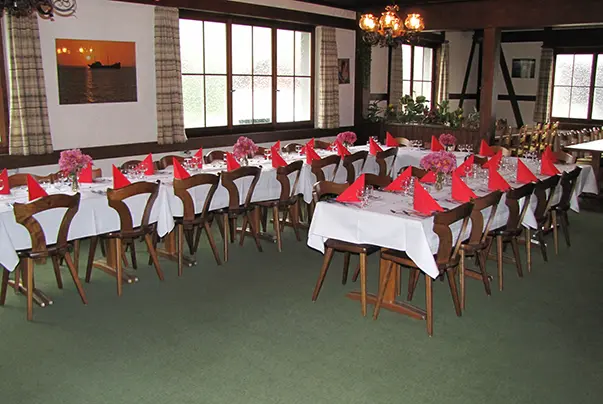 Saal vom Landgasthof Wellenberg in Mettendorf TG